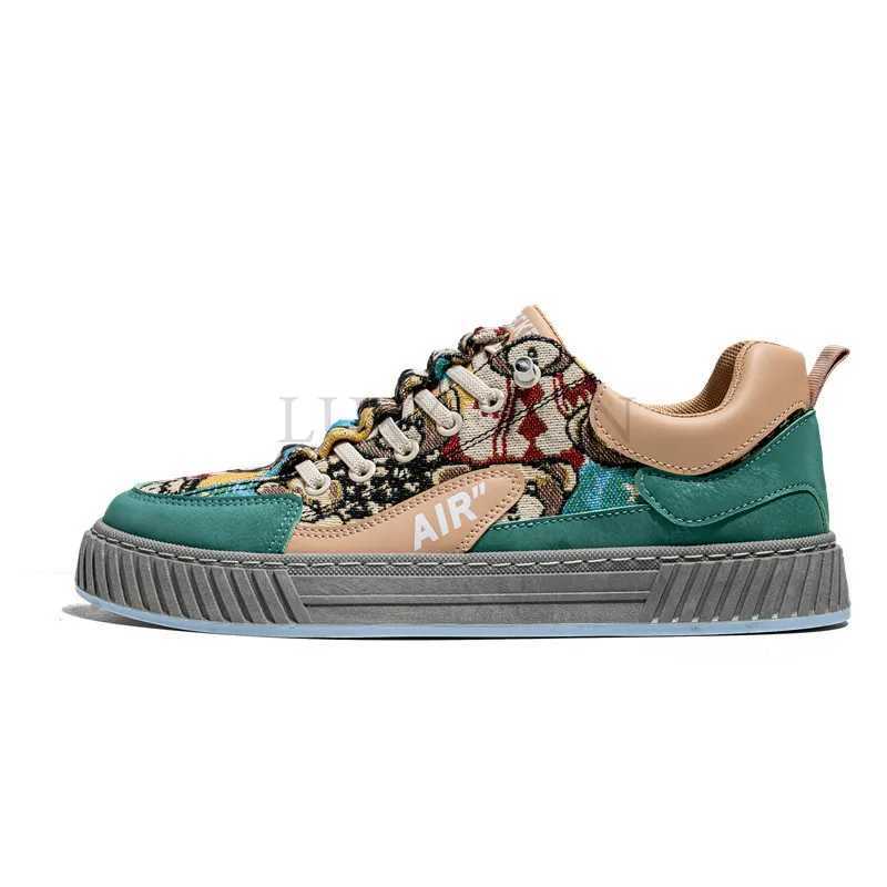 Mens Run Sneaker Walking Leather Shoes Youth Casual Cricket Shoes Fashion Trend Board Shoes Cfort Skateboard Shoes Y250320