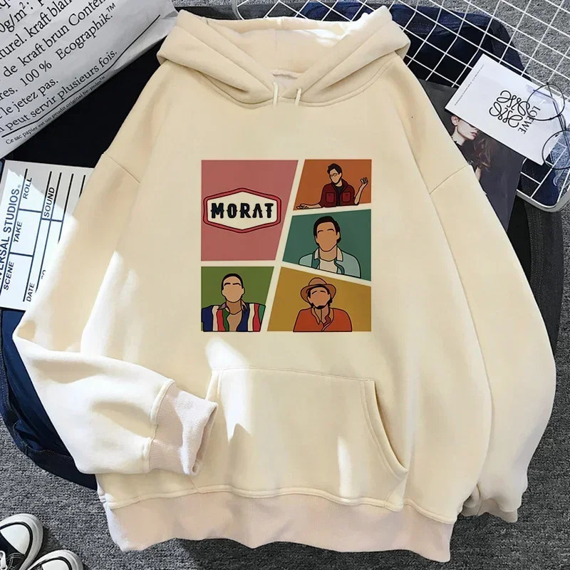 Unisex Pullover Morat Print Women Hoodies Hip Hop Sweater Graphic Manga Vintage Sweatshirts Ulzzang Winter Clothes Women 250320