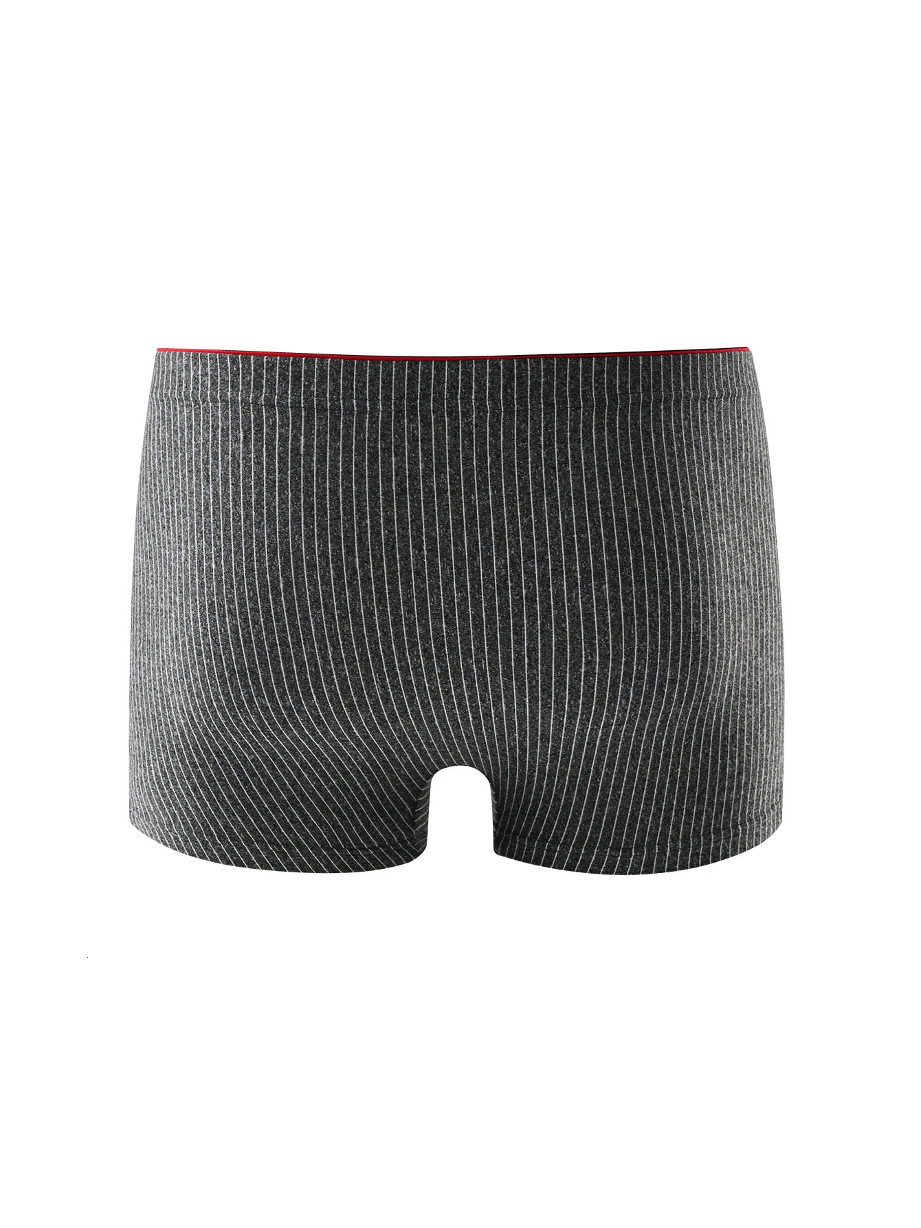 4 pieces of mens boxer underwear Soft breathable and comfortable briefs Striped trendy personality casual loose boxers 250320