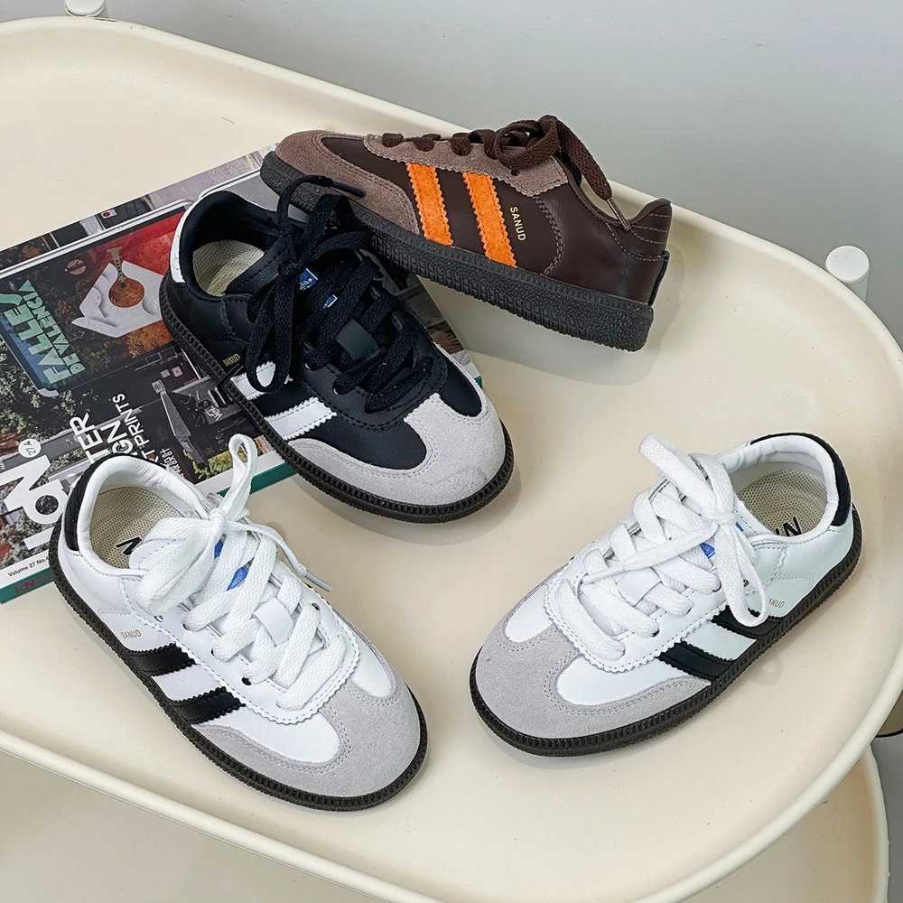 New childrens sports shoes 2024 childrens fashion shoes for girls tennis shoes white tennis shoes for boysT250321