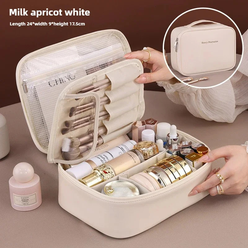 Womens Makeup Bag Portable Storage Bag Large Capacity Makeup Bag Travel Organizer Basic Makeup Bag 250320