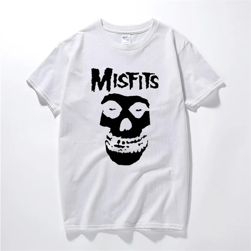 Punk Skull MISFITS Graphic T shirts Vintage Hip-hop Rapper Rock Roll Style Unisex Streetwear T-shirt Summer Loose Cool Tops Tee 250320