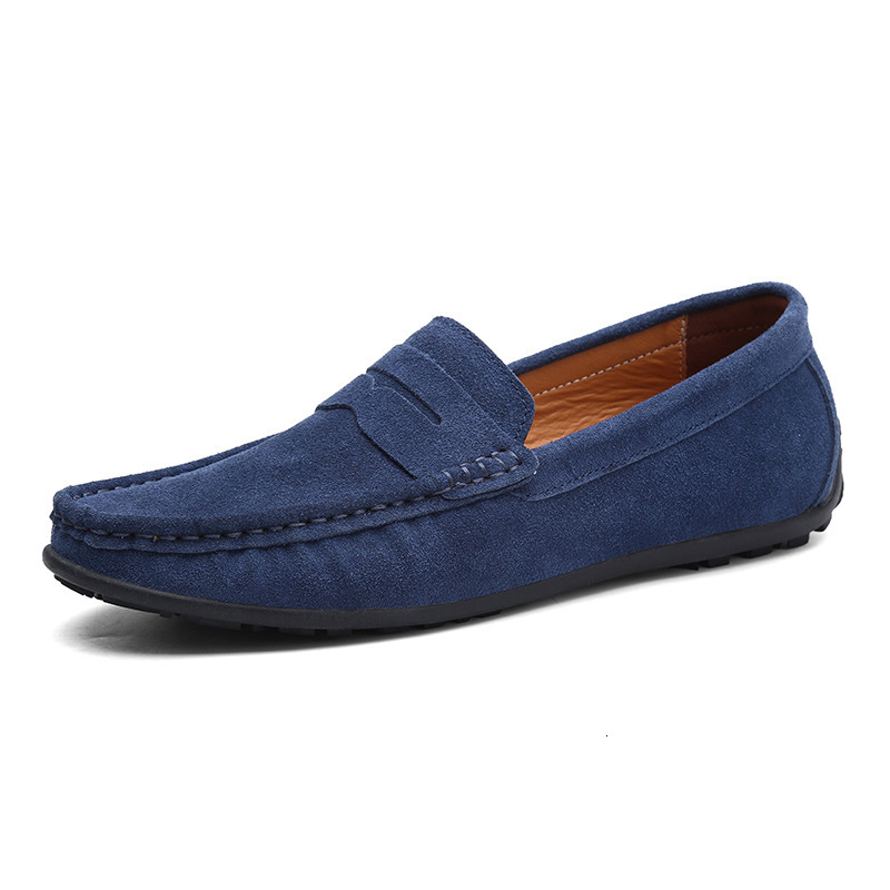 890 Spring and Autumn Men's Shoes, Bean Shoes, Large Sized Driving Shoes, Low Cuffs, Anti Fur Feet, British Flat Casual Shoes, Cross border