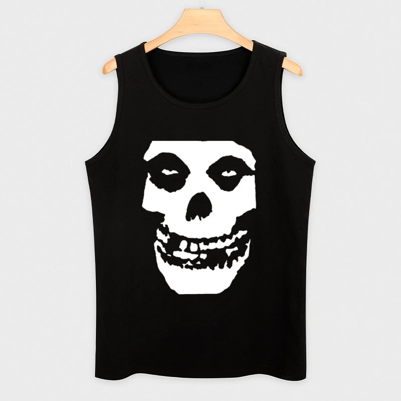Misfits Crimson Ghost Skull Classic Tank Top Mens clothes style T-shirt for fitness 250320