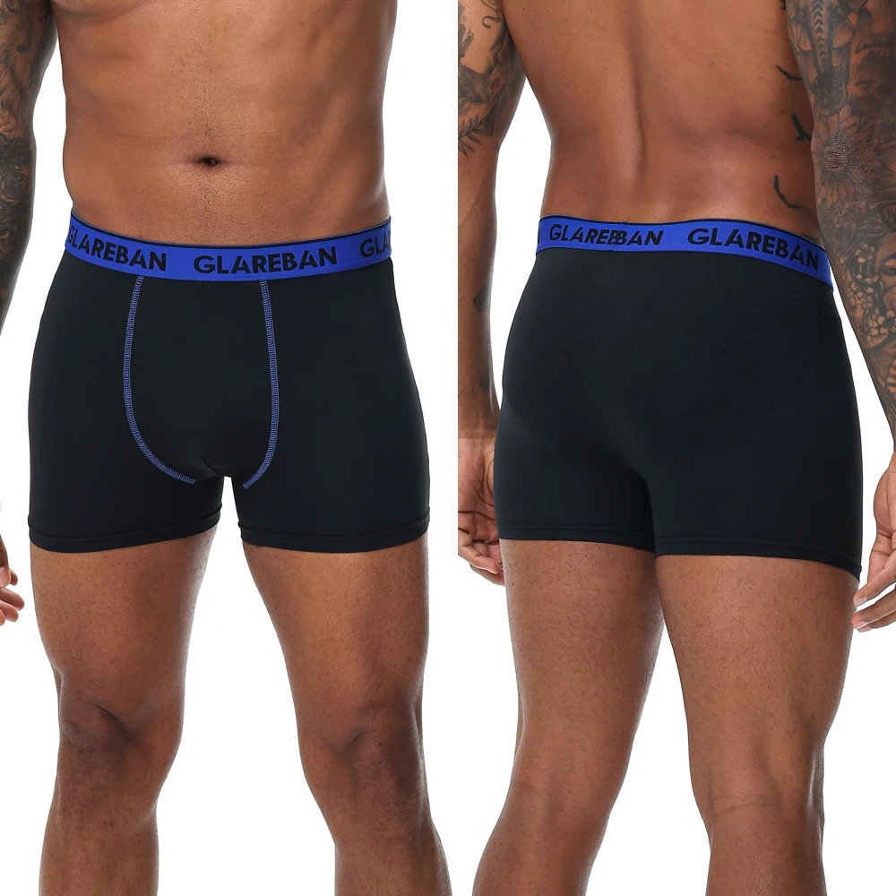 3piece set of boxing shorts suitable for mens soft underwear foldable sexy 250320Z