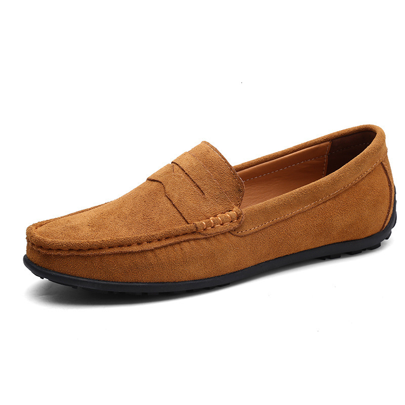 890 Spring and Autumn Men's Shoes, Bean Shoes, Large Sized Driving Shoes, Low Cuffs, Anti Fur Feet, British Flat Casual Shoes, Cross border