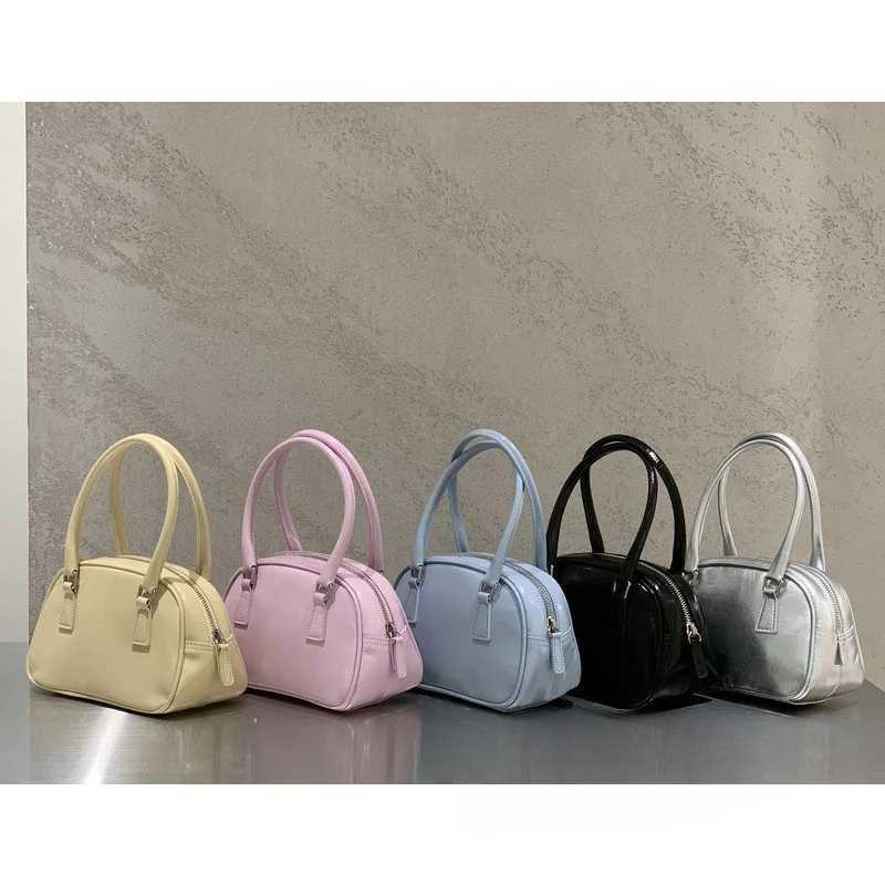 2024 Korean luggage niche brand suede womens bag oil wax cowhide shell bag hand cross body bag womens bag wallet and handbag Y250320