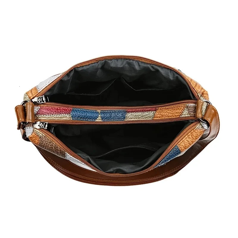 Womens elegant retro cross body bag fashionable multi pocket shoulder fully matched 250320