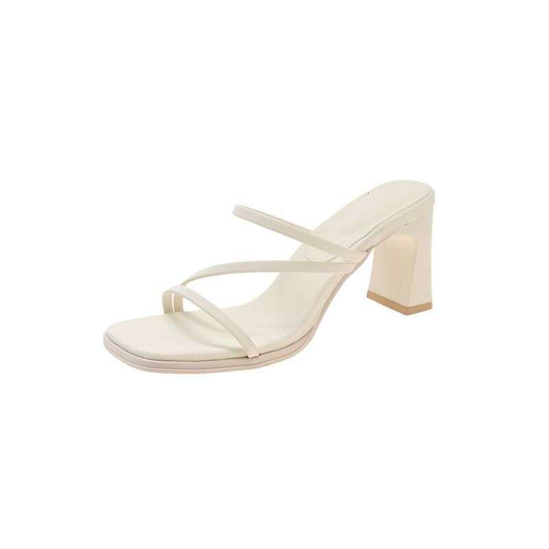 High Heel Summer New Korean Internet Celebrity Medium Thick French Fashion Fairy Style High Heel Sandals Women S Dress