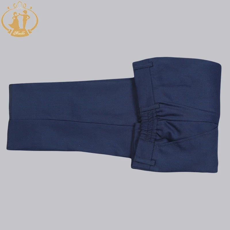 Spring Autumn Formal Boys Suits for Weddings Children Party Host Costume 3Pcs Blue Blazer Vest Pants Wholesale Clothing 250320
