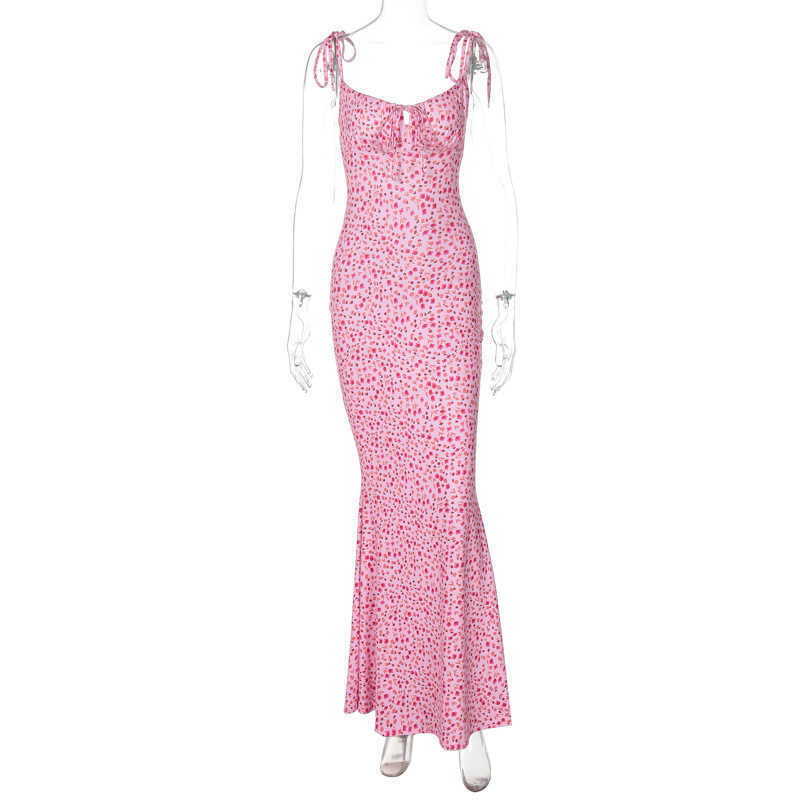 Spring Top Selling New Small Flower Hanging Strap Large Swing Dress Women's Wear 250315