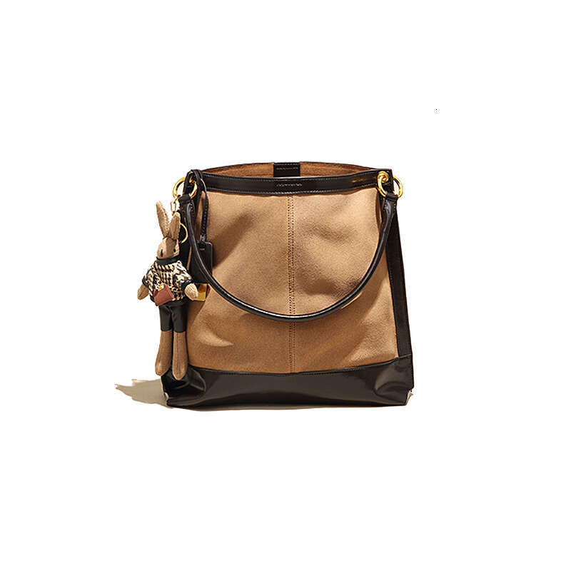 Women's Bags Small niche design frosted leather tote contrasting soft cowhide, large capacity single shoulder bag, women's crossbody bag