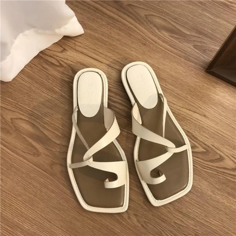 Womens Sandals Summer Women Casual Flat Shoes Outdoor Clip Toe Flip Flops Beach Nonslip 250321BJ - view 4