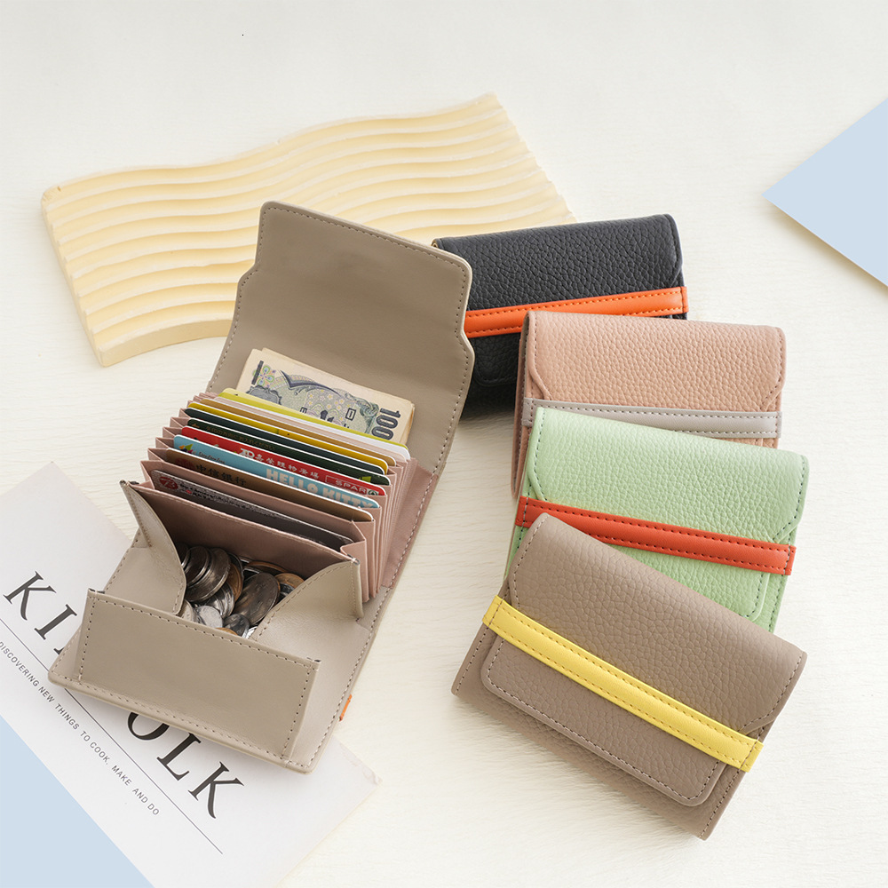 2025S Trend Designer Spring New Head Layer Wallet For Women Japanese And Korean Fashion Short Multi Card Women S Wallet Genuine Leather