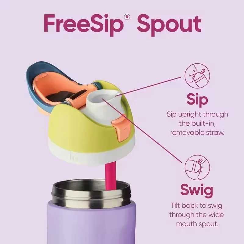 Insulated Stainless Steel Water Bottle with Straw BPA-Free Sports Water BottleGreat for TravelPortable Handheld Cup24Oz/32Oz X250321