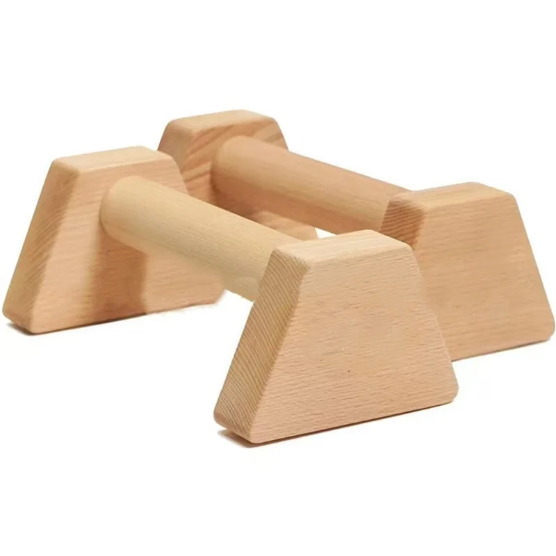 Push-up Stand Wood Pushup Bars Exercise Non-Slip Parallettes Handle Stands Calisthenics Fitness Equipment Home Strength Training 250321