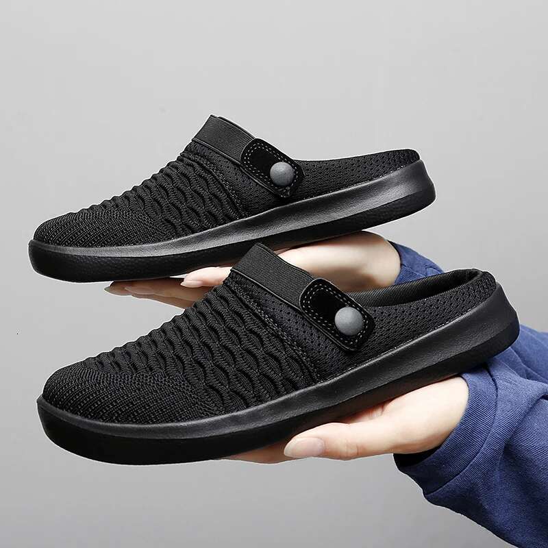 Slip On Men Women Flat Sandals Casual Indoor Home Slippers Summer Breathable Mesh Shoes Beach Plus Big Size 54 53 52 51 50