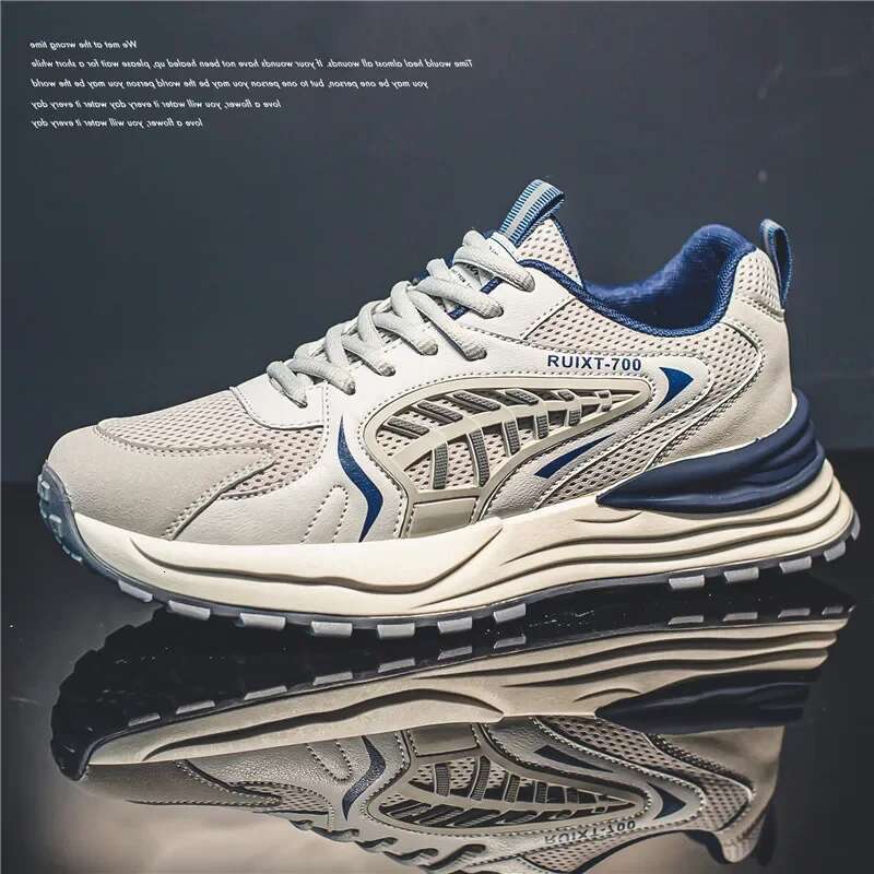 Breathable Men Running Jogging Casual Sports Anti Slip Cushioning Road Walking Sneakers Lifestyle Athletic Shoes