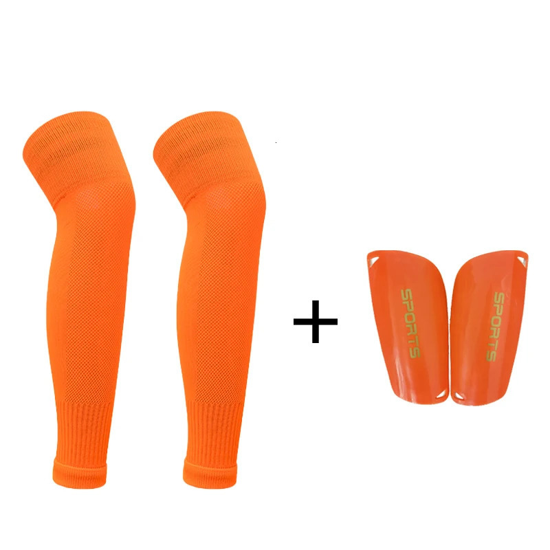 A Set Soccer Shin Guards Football Calf Socks Over Knee Leg Protector Socks Men Kids Footless Calf Cover Leg Brace Sleeves 250321 - view 7