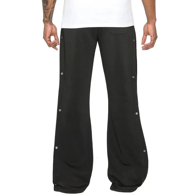 Spring and summer street hiphop provides men with casual sports pants loose open top flower wide leg 250320
