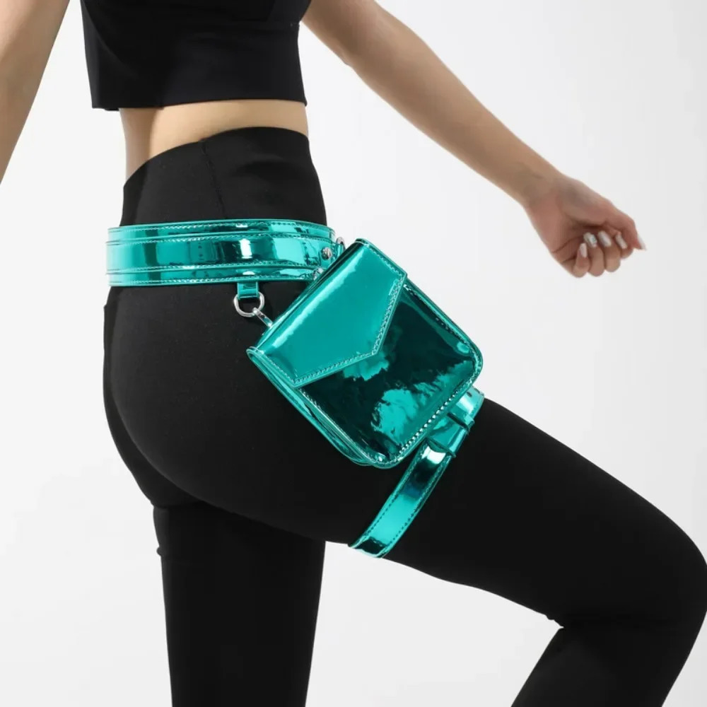 2025 Leg Bag for Women High Quality PU Waistpack Fashion Motorcycle Waistpack Pouch Bags for Women Fanny Pack for Women 250327