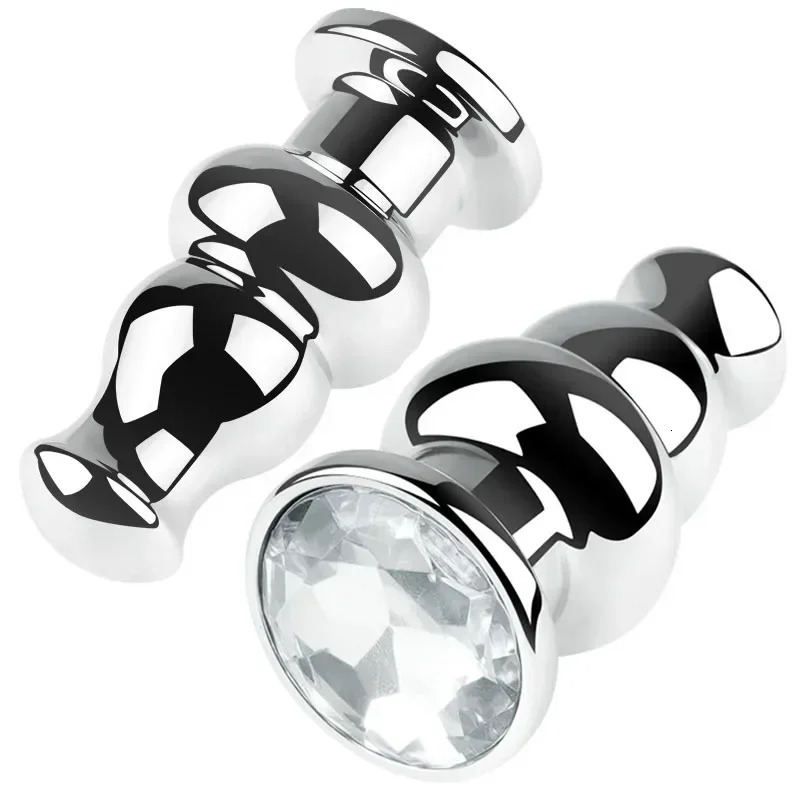 Anal Plug Sex Toys Crystal Heart Smooth Steel Annal Extreme Butt Buttplug for Woman Prostate Massager Stimulator Adult Toys Man 250320