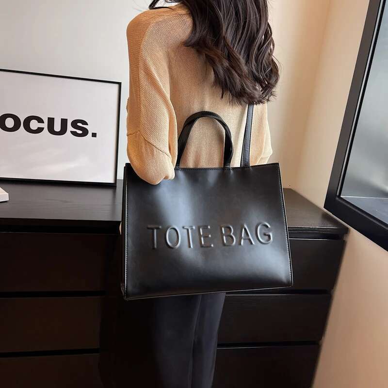 Designer Tote For Women Large Capacity Handbag Portable Brand Briefcase Top Quality Pu Leather Female Shoulder Crossbody Bag