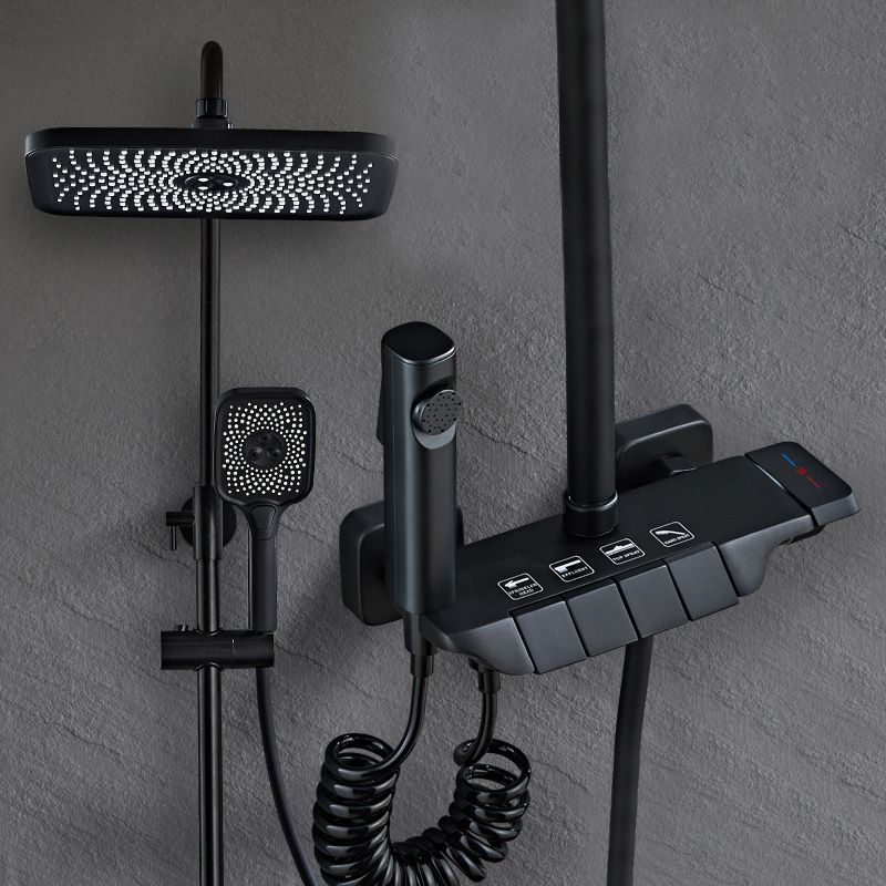 Innovative Modern Gunmetal Grey Wet Room Shower System with Touch Screen Controls