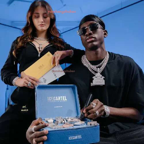 20MM Width Soild Sier Iced Out Moissanite Cuban Chain Necklace for Men's necklace Free delivery