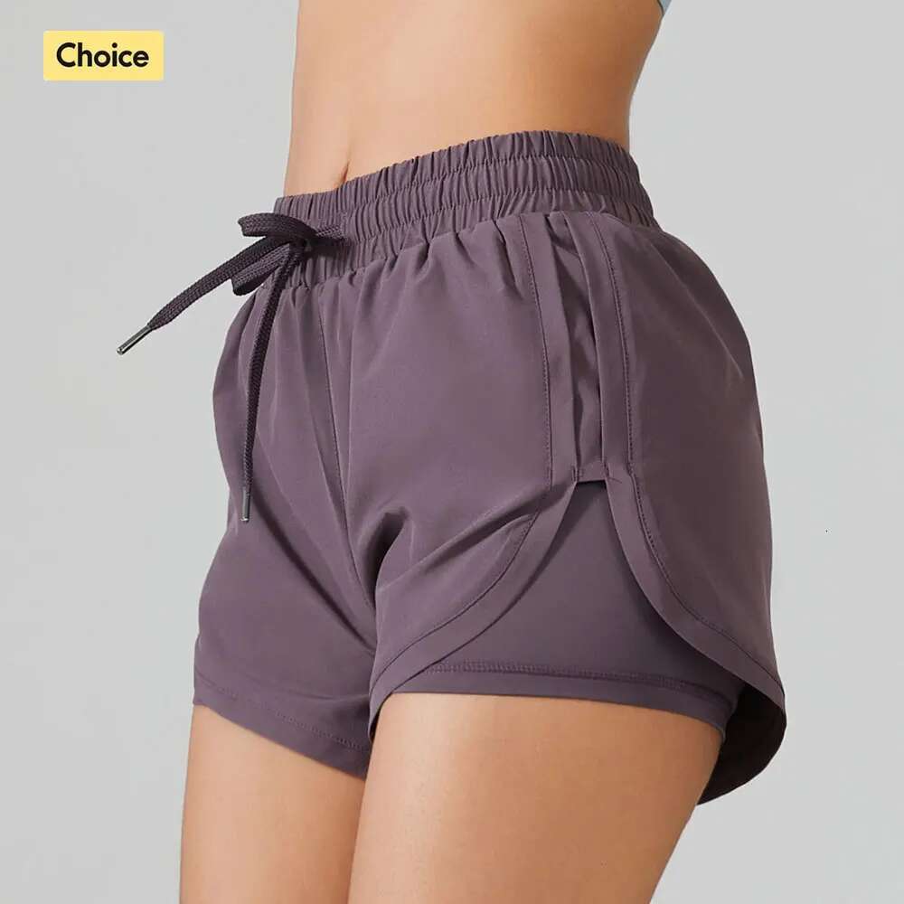 2 In 1 Women Running Yoga Clothes Fiess Elastic Summer Workout Female Jogging Leggings For Ladies Gym Sport Shorts