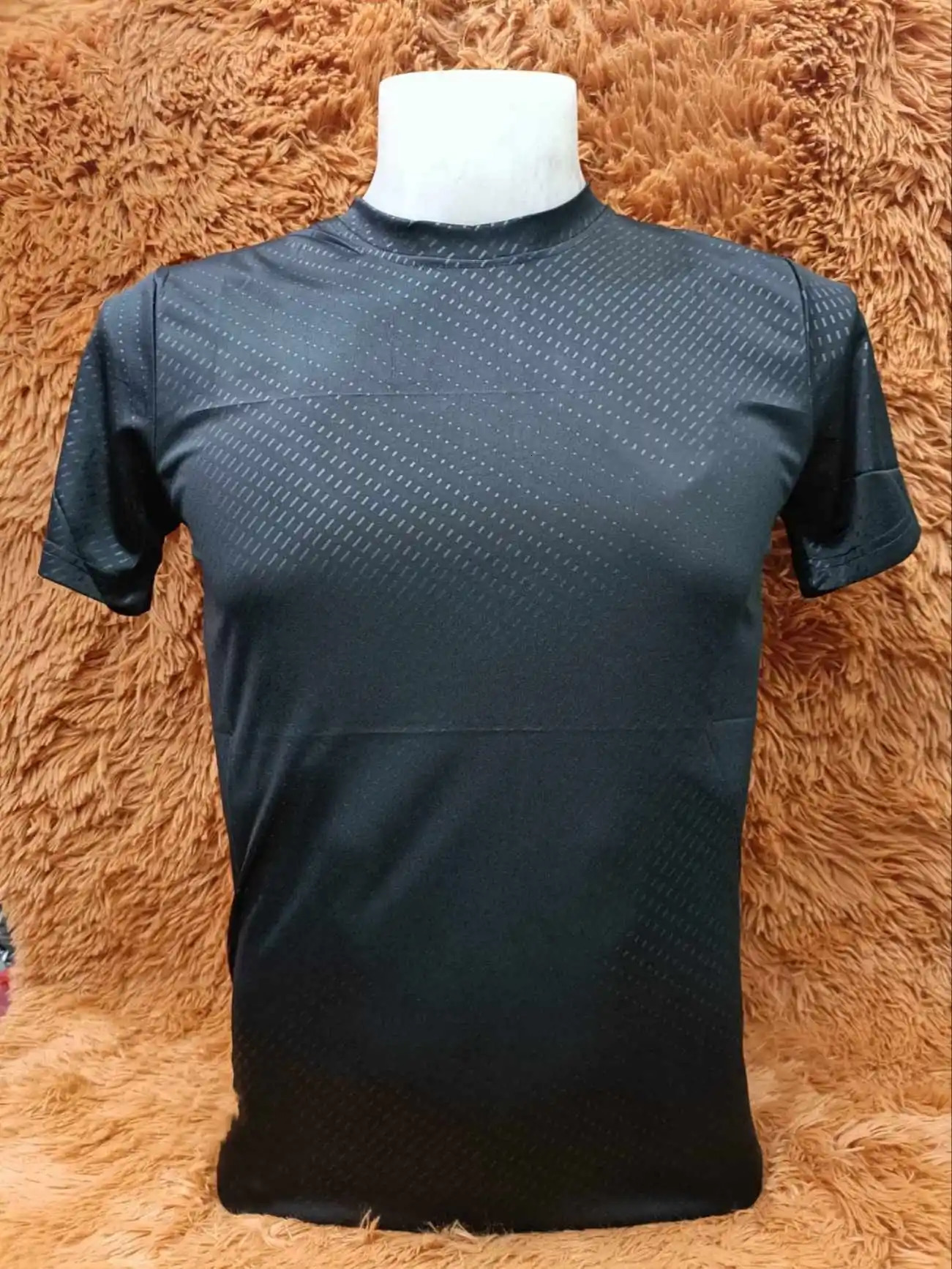Summer mens Tshirt running sports zipper 3D printing staff collar breathable fast drying short sleeved shirt top 250312