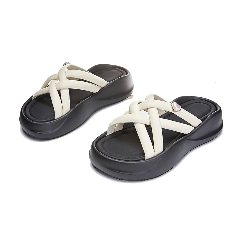 AIYUQI Womens Slippers Thick soled Woven Large Size Comfortable Summer Shoes 250321BJ - view 7