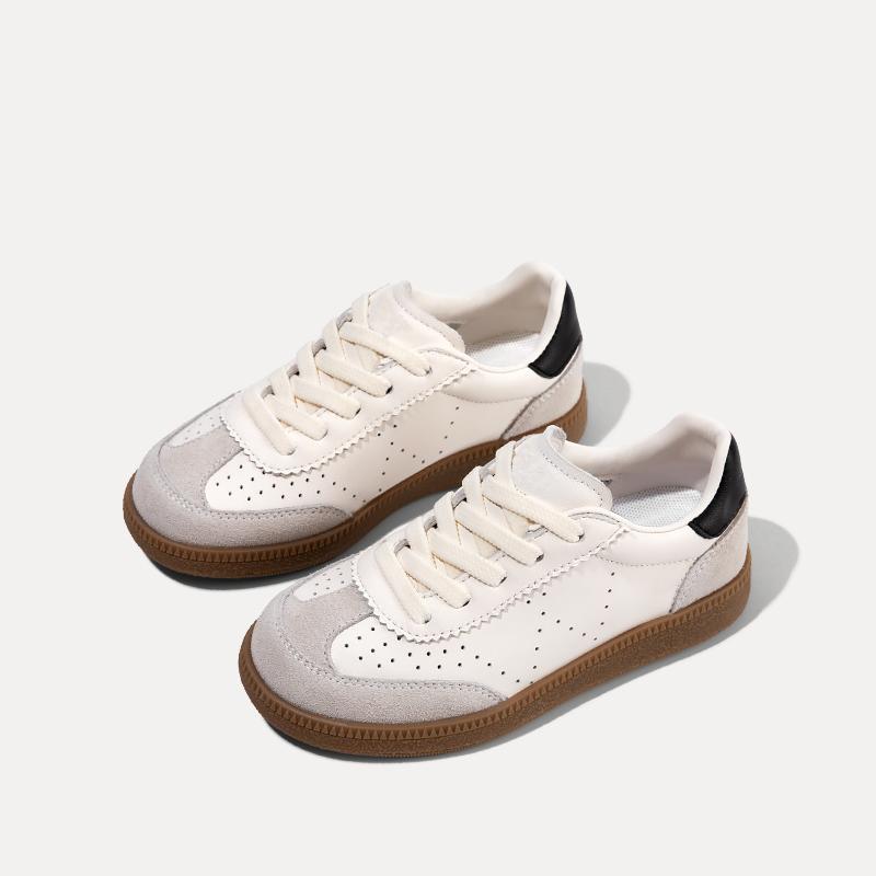 Ariaca Spring Casual De Training Shoes Cowhide Board Shoes Men's and Children's Casual Sneakers