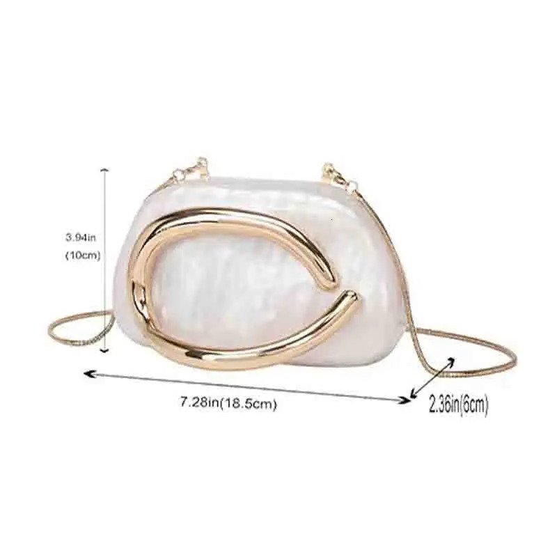 European womens dinner bag single shoulder cross shaped shell acrylic elegant fashion wedding clutch 250317