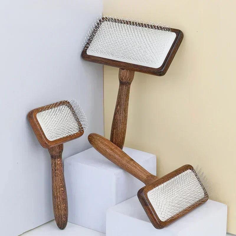 Chris Christensen Mark III Slicker Brush Groom Like A Professional Stainless Steel Pins Lightweight Beech Wood Body 250321