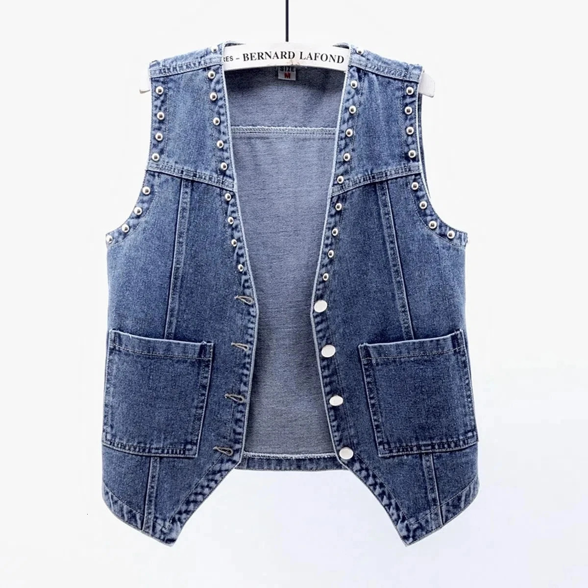 Women Denim Vest Spring Autumn Sleeveless Jacket Vintage Jeans Vest Short Jackets Female Casual Tops Waistcoats Cowboy Coat 250320