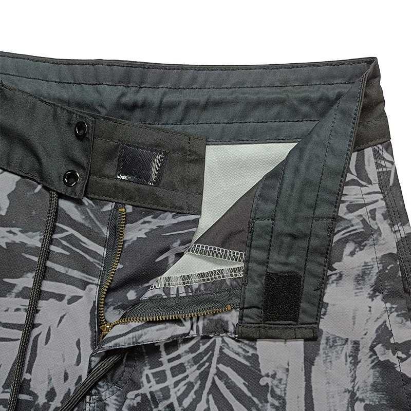 Mens Classic Bermuda BoardShorts 4-Way Strech Waterproof Surf Short Swim Trunks Quick-Dry Beach Surf Sports Fitness GYM Short W250321