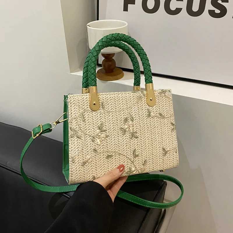 Fashionable summer Str top handbag floral version womens cross body shoulder bag womens designer gift handbag Y250319