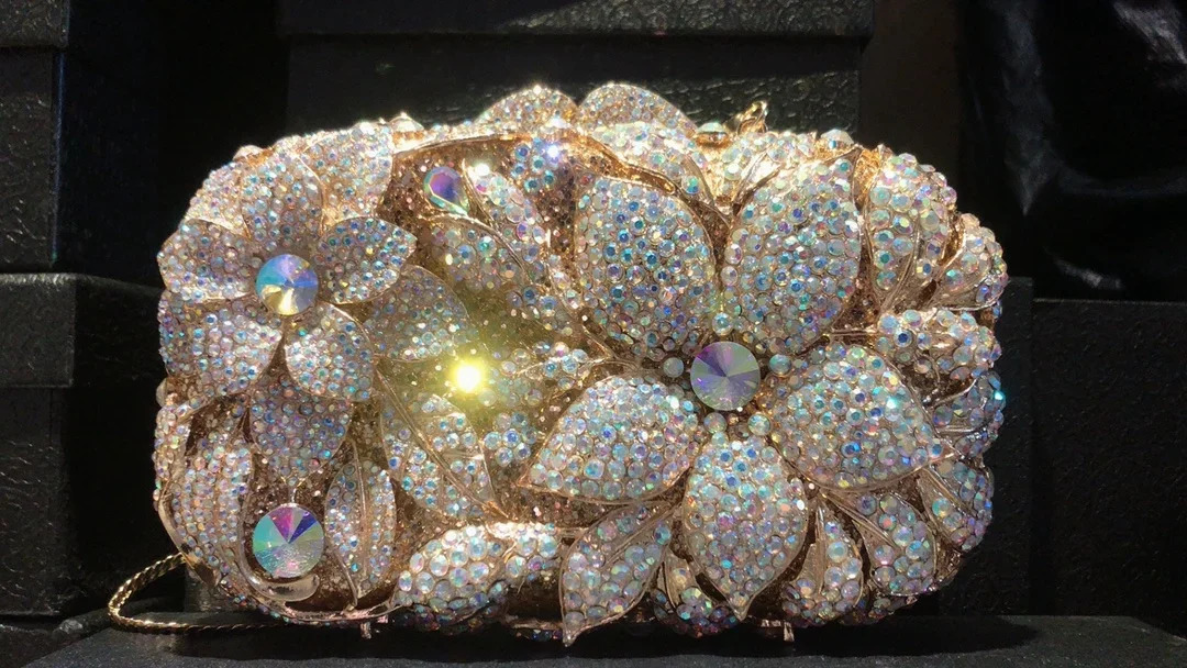 Womens Crystal GreenGoldSilver Evening Bag Party Cocktail Formal Dinner Diamond Clutch Wallet Wedding Handbag 250320