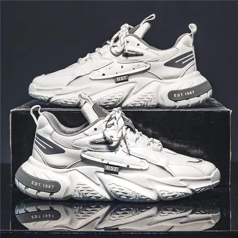 2025 Fashion and Comfortable Mesh Outsole Summer Hot Sale Mens Casual Shoes Thick Bottom Breathable Sneaker