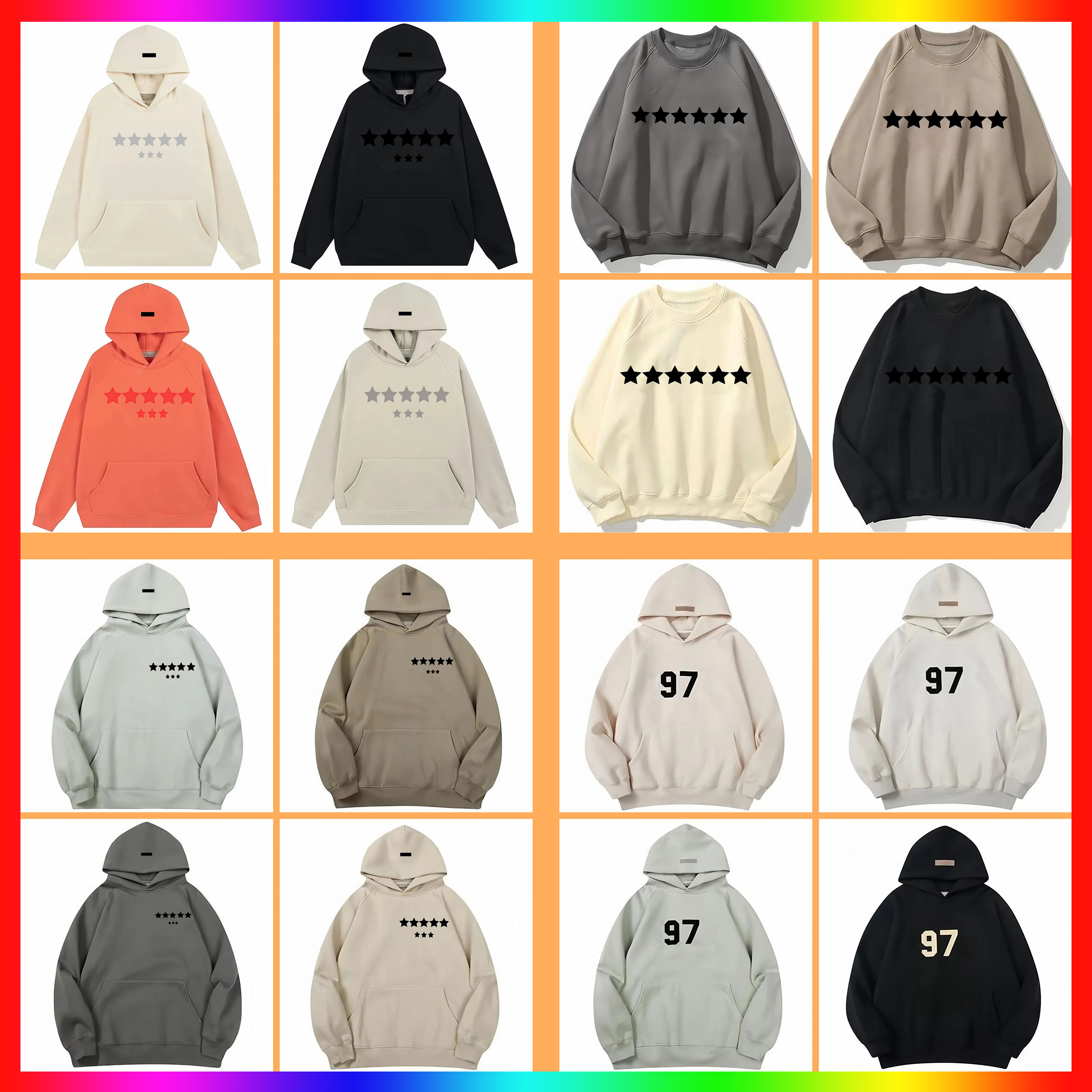 Free Shipping Wholesale Unisex Designer Streetwear Hoodie - Men's 100% Cotton Letter Print Pullover, Long Sleeve O-Neck Sweatshirt for Casual Urban Tops 01