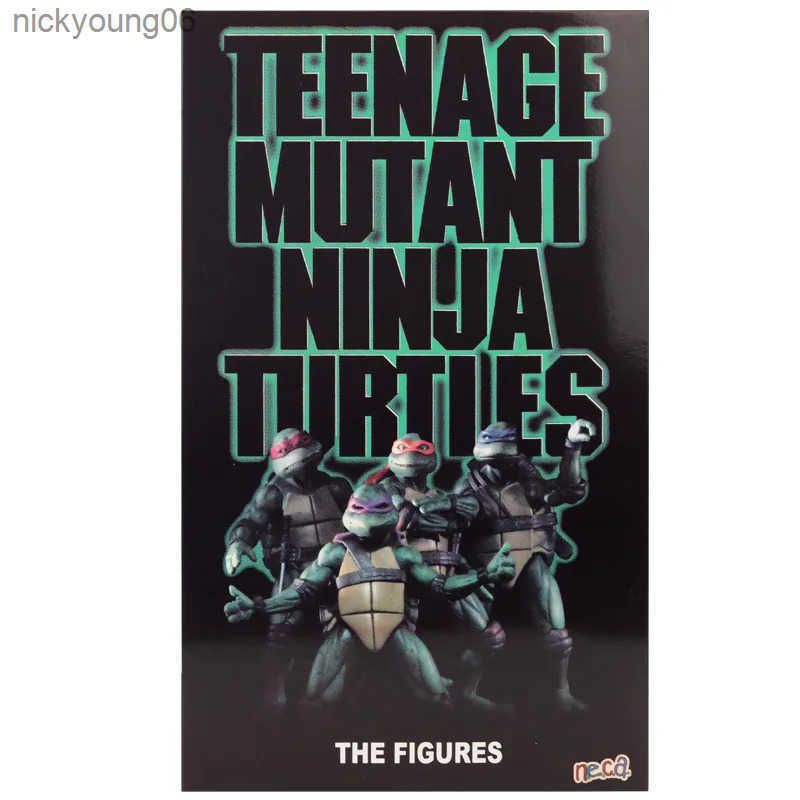 Action Toy Figures 4pcs/ Tmnt 1990 Action Character Movie Toy Doll Model Animated Children6341 Y250328tgeeTGEE