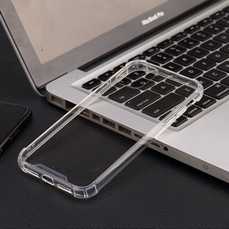 Airbag Four Corners Clear Acrylic Shockproof Case For iPhone 16E 16 15 14 13 12 11 Pro Max X Samsung S25 Edge S24 FE S23 Ultra A06 A16 A26 A36 A05 A05