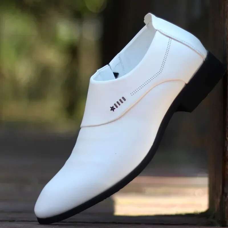 Dress Moccasins For Men Mens Italian Leather Men's Loafers Formal White Wedding Designer Shoes