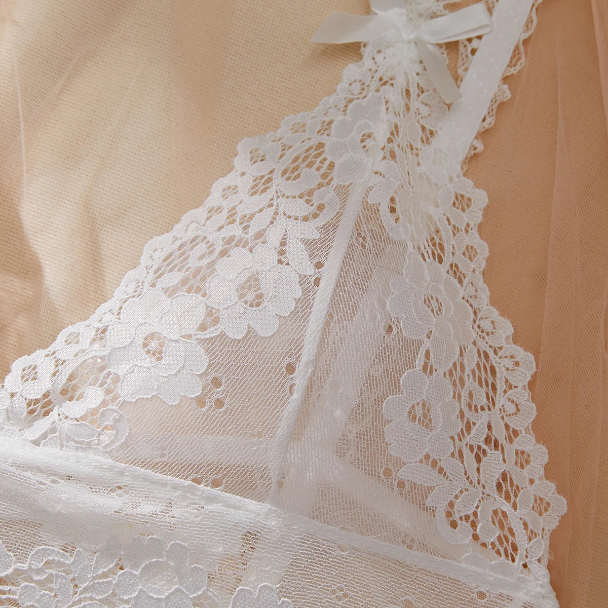 Plus Size Womens Exotic Lingerie Sets Lace Fluoroscopy Beauty Tulle Elegant Sexy Lingerie Female Underwear Lingerie For Ladies 250320