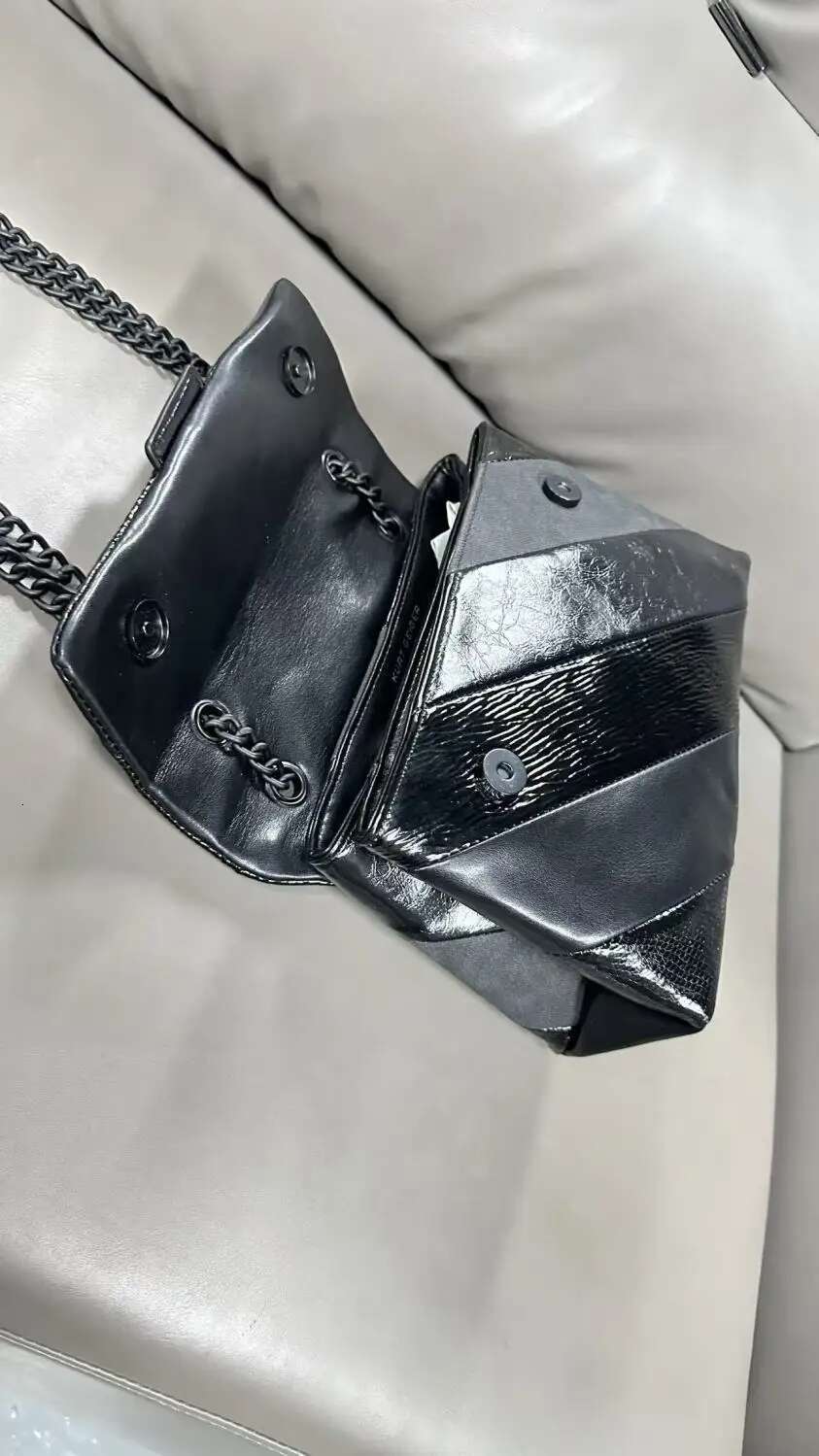 Brand Eagle Head Women S Crossbody Spliced Black Bag Fashion Designer Shoulder Chain Bag New Shoulder Bags