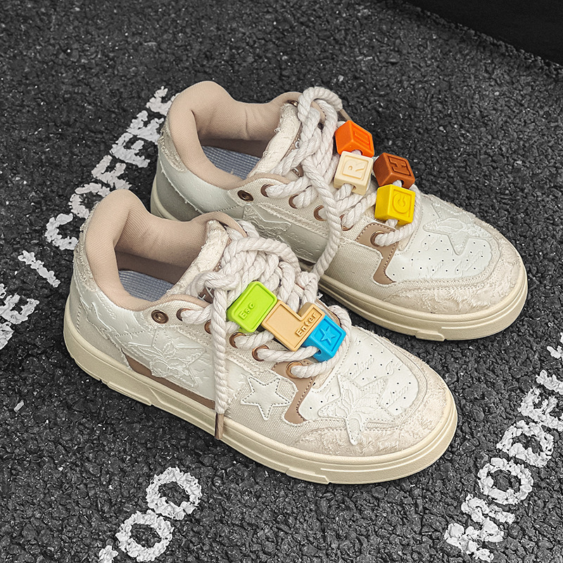 2024 New Red Wine Longjing Star Plate Shoes Men's China-Chic Small crowd Design Sports Leisure Men's Shoes Fashion X88