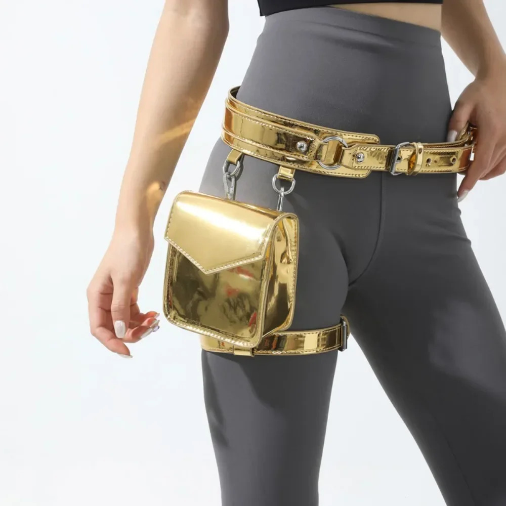 2025 Leg Bag for Women High Quality PU Waistpack Fashion Motorcycle Waistpack Pouch Bags for Women Fanny Pack for Women 250327