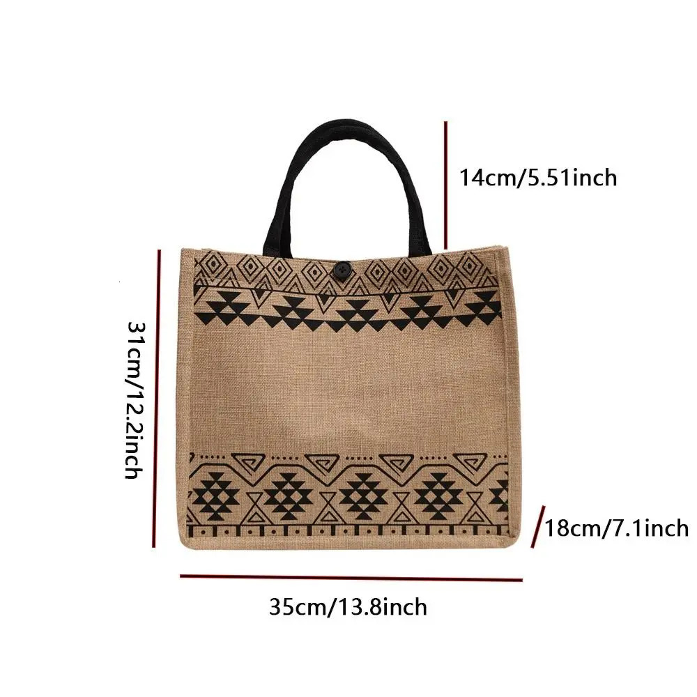 Korean Tote Bag Casual Lady Shoulder Eco Recycle Handbag Shopping 250317