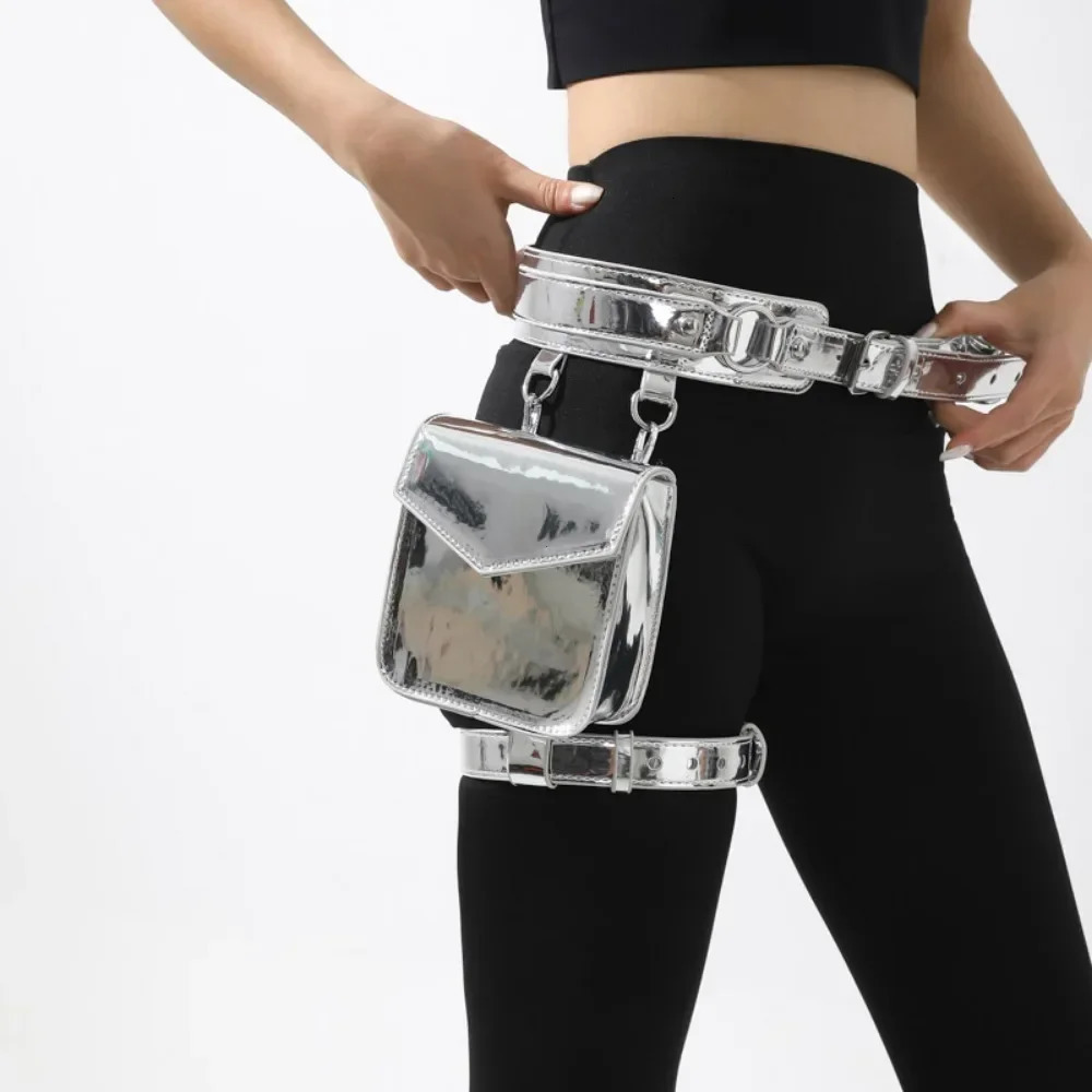 2025 Leg Bag for Women High Quality PU Waistpack Fashion Motorcycle Waistpack Pouch Bags for Women Fanny Pack for Women 250327